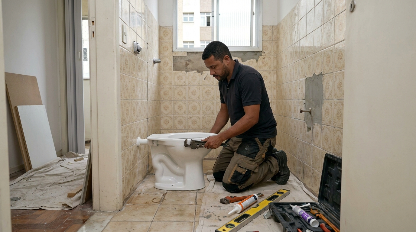 Reforço de vedação sanitária em Jundiaí-SP